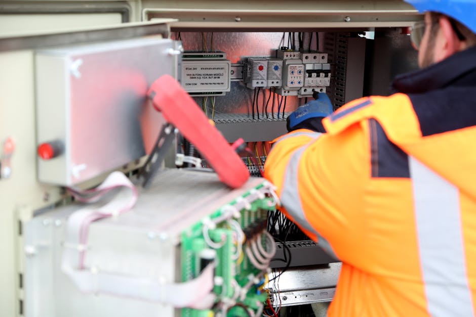 Profesjonalny przegląd techniczny rozdzielnicy elektrycznej.
